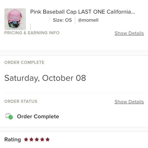 California Baseball Hat Baseball Cap LAST SoCal Ocean California Girl New - Picture 8 of 8